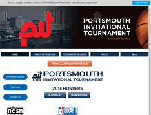 Tablet Screenshot of portsmouthinvitational.com